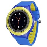 JBC Kinder GPS Uhr | Smart Watch | SOS Telefon | GPSTracker Ohne Abhörfunktion (Blau)