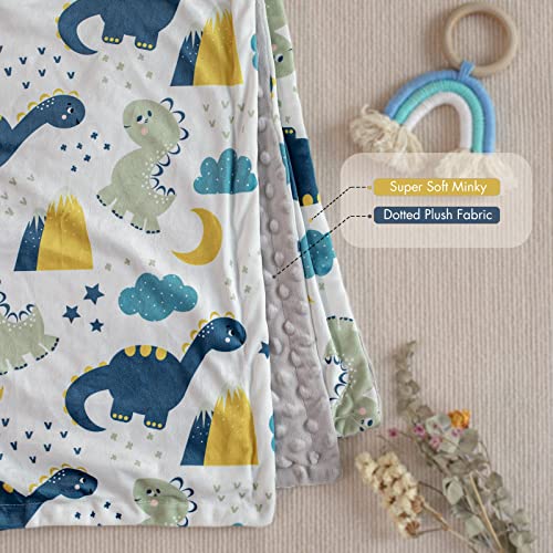 Soarwg Kids Baby Blanket Newborn Gifts, Soft Plush Blankets with Dotted Backing, Oeko-tex100, Essentials for Unisex Toddlers - Image 3