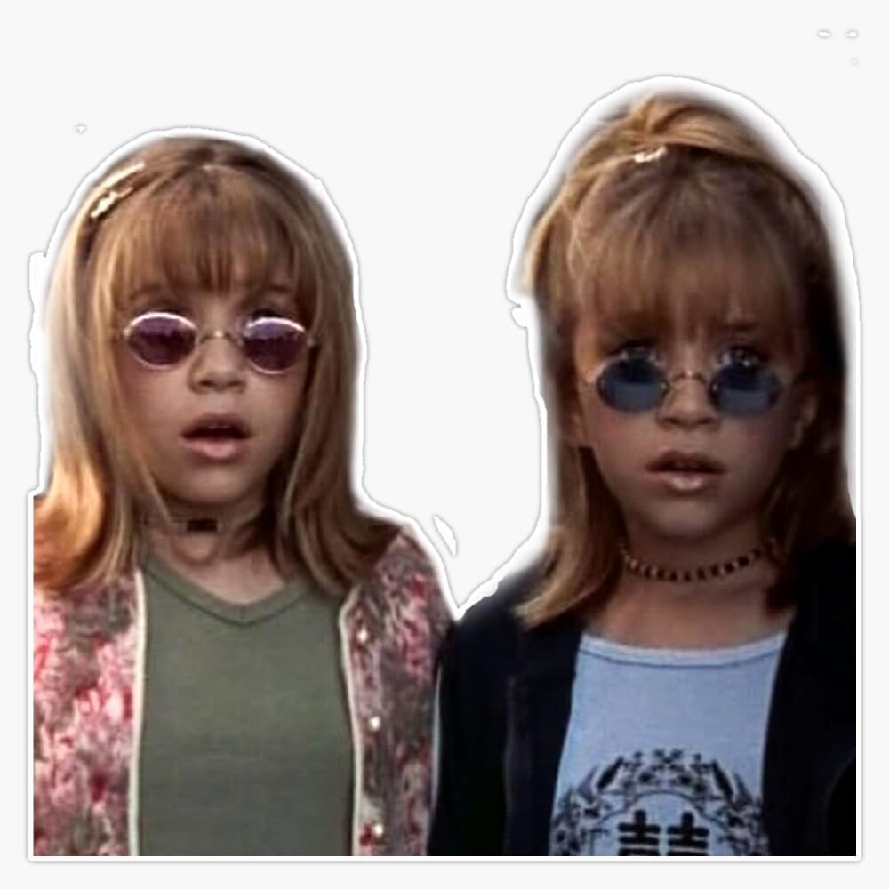 2000'S Olsen Twins Sticker Vinyl Waterproof Sticker Decal Car Laptop Wall Window Bumper Sticker 5"