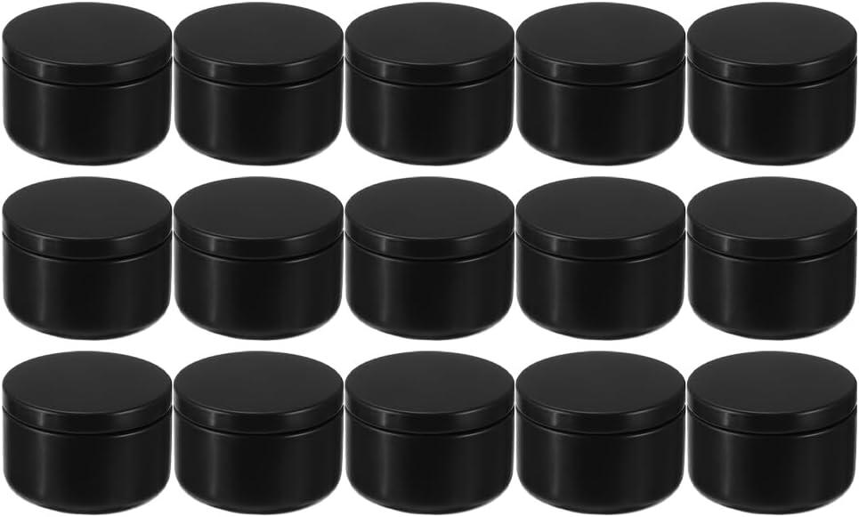 ARTIBETTER 24Pcs 2Oz Candle Tins with Lids Aluminum Mini Round Candle Containers for Diy Making Travel Storage and Party Favors