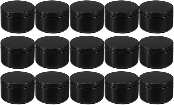 ARTIBETTER 24Pcs 2Oz Candle Tins with Lids Aluminum Mini Round Candle Containers for Diy Making Travel Storage and Party Favors
