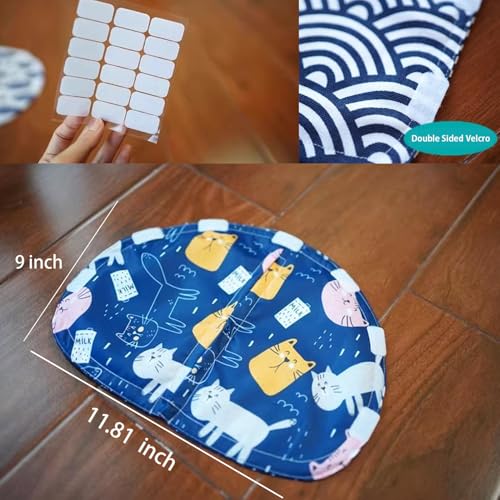 Cortina para caixa de areia para gatos autolimpante, reduz o salto da areia do gato, impede os odore