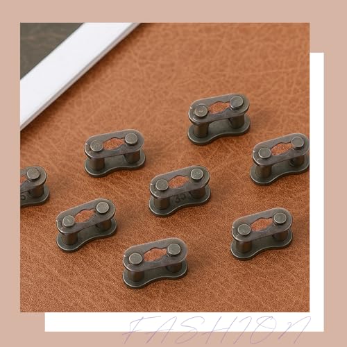 Image of 8pcs #35 Roller Chain Connecting Links,Chain Master Links Heavy Duty Manganese Steel Chains Connector Replacement for Motorcycles Bicycles Mini Bikes