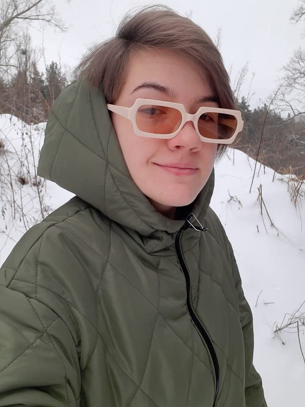 FEISEDY Retro Small 90s Rectangle Sunglasses for Women Men Fashion Narrow Square Sunglasses B40674