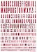 HiQ Parts CND 1 Sheet Decal Alphabet Red Input Plastic Model Decals CNDA-RED