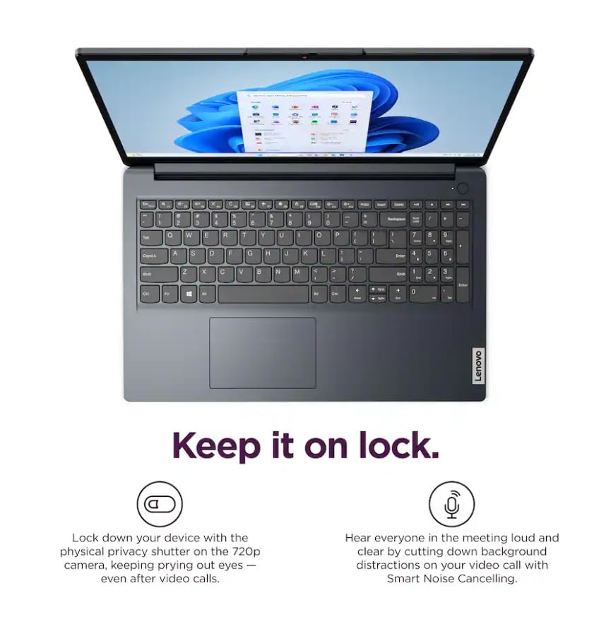 Image of Lenovo 2026 IdeaPad 1i 15.6 inch FHD Touchscreen Laptop,with Lifetime Office,13th Gen Intel Core i5-1335U,16GB RAM, 256GB SSD,Intel Iris Xe Graphics,Win 11 Pro Wi-Fi 6,10 Hr Battery Life Cloud Grey