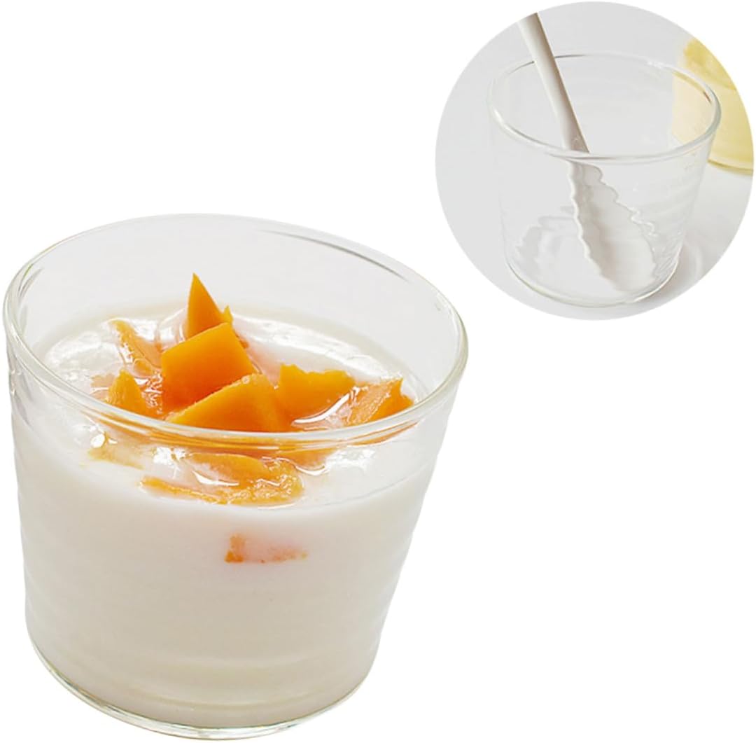 Creative Heat Resistant Glass Yogurt Cup 180ml for Kitchen Use