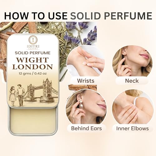 Image of IDITRI EXPORT Solid Perfume |wight london&sandal Alcohol Free Wax Perfume Balm, Long Lasting | Pocket Tin 12g, Pack Of 2| Non Greasy Smooth Glide, Travel Friendly Unisex Gifts He Or Her