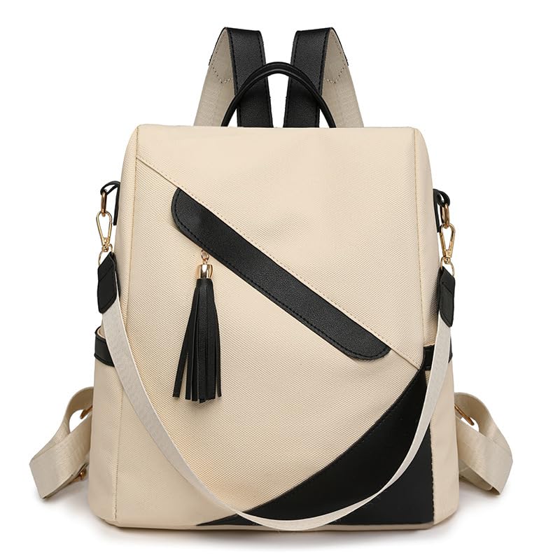 2025 Style Ladies Fashion Travel Student Girls School Backpack National Style Oxford Small Capacity Women's Bag Korean Version of Fashion Simple Anti-theft Travel Backpack (PG-113)