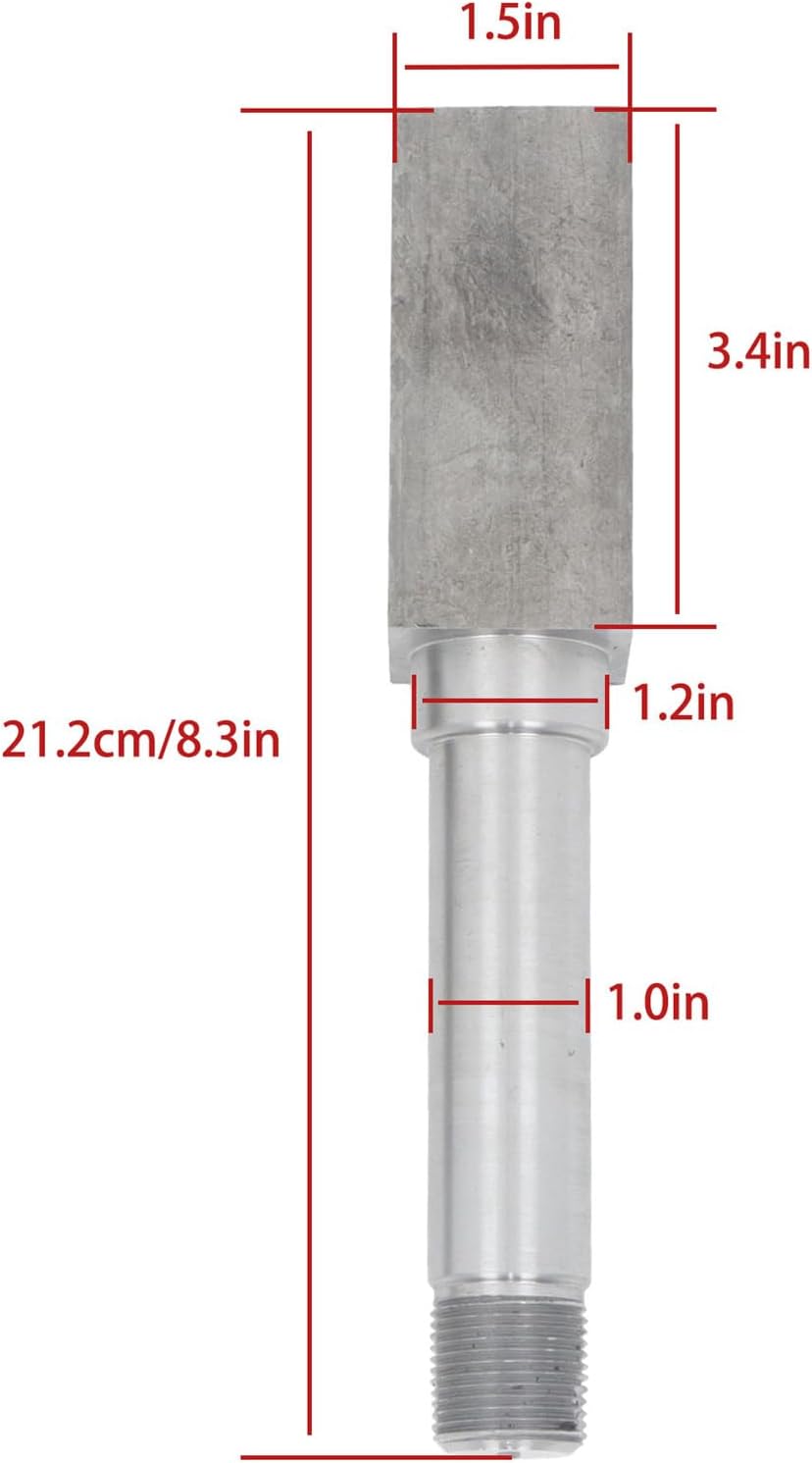GXYWADY 2 Sets BT8 Square Spindle with Fastening Accessories Replacement 2000 Lb Trailer Axle Spindles
