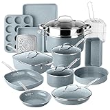 Granitestone Ceraluxe 20 Pc Ceramic Cook...