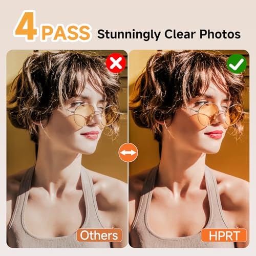 HPRT Photo Printer 4×6”, Wi-Fi Full-Color Instant Phone