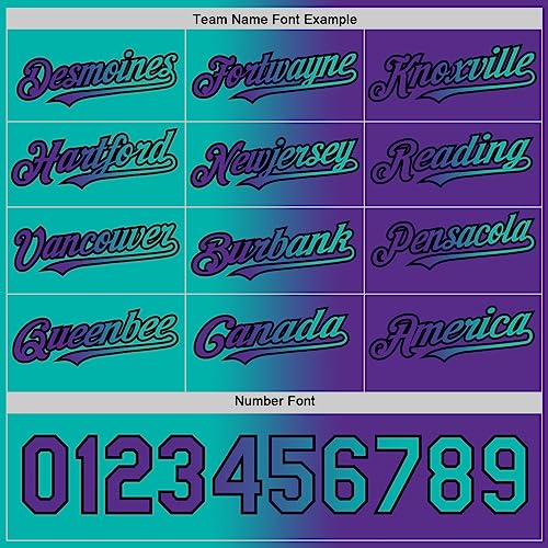 Custom Softball Jerseys Team Uniforms for Men Women Youth Boys, Personalized Gradient Baseball Shirts Stitched Name miniatura 6