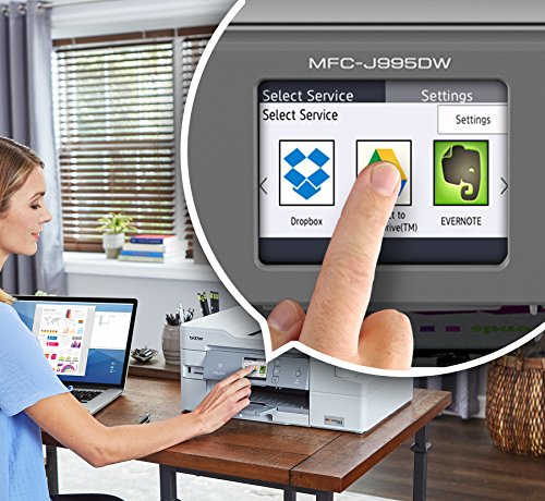 Brother Mfc-J995Dw Inkvestmenttank Color Inkjet All-In-One Printer With Mobile Device And Duplex Printing, Up To 1-Year Of Ink In-Box, Amazon Dash Replenishment Ready #TOP4