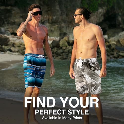 Image of Kanu Surf Men's Big Viper Extended Size Stripe Swim Trunk