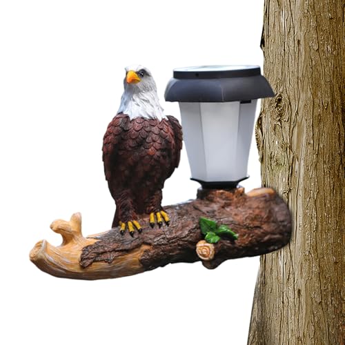Statue d'aigle extérieur solaire lampe LED oiseau décorative - 6