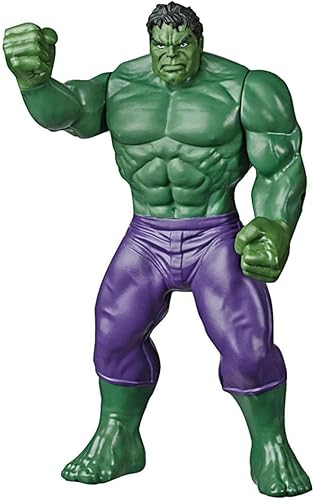 Marvel Hulk Toy - Figura de acción coleccionable de superhéroe a escala de 9.5 pulgadas, juguetes para niños a partir de 4 años