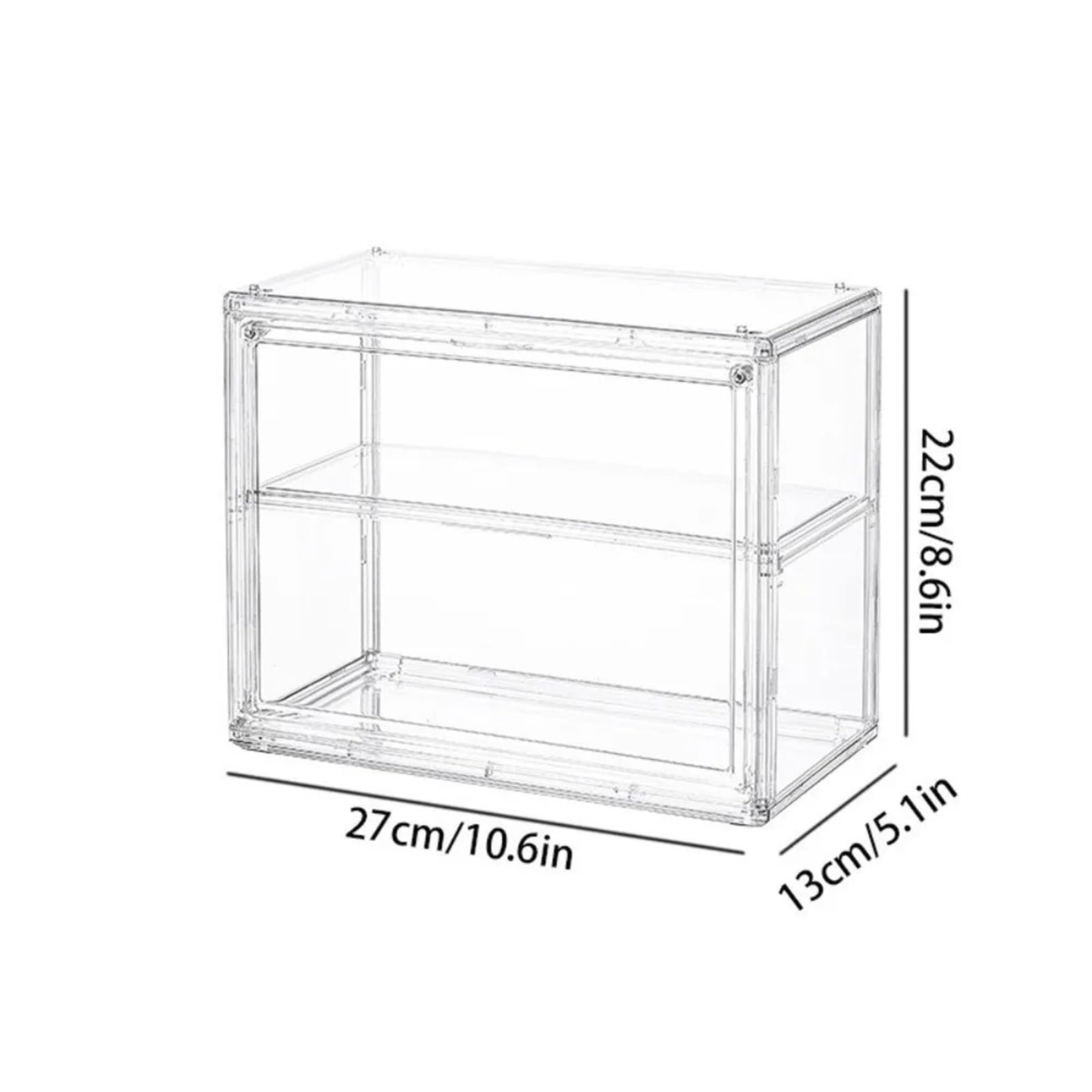 Organizer Trucchi Scatola Espositiva In Acrilico Trasparente Organizzatore Multistrato Design Impilabile Di Grande Capacità(2 Grids)