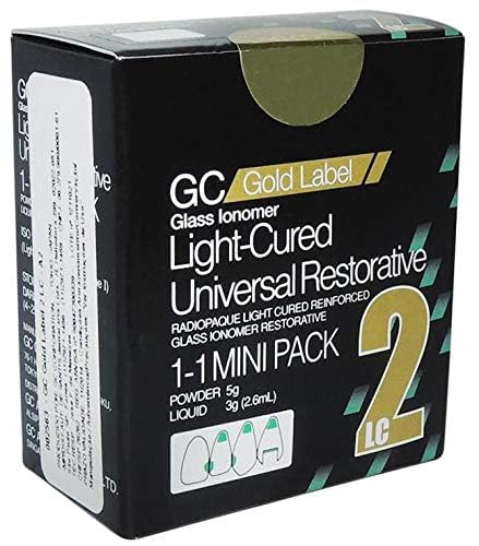 GC Fuji II LC (LC 2) Glass Ionomer Light-Cured Universal Restorative | Radiopaque Dental GIC | 1-1 Mini Pack-image-36
