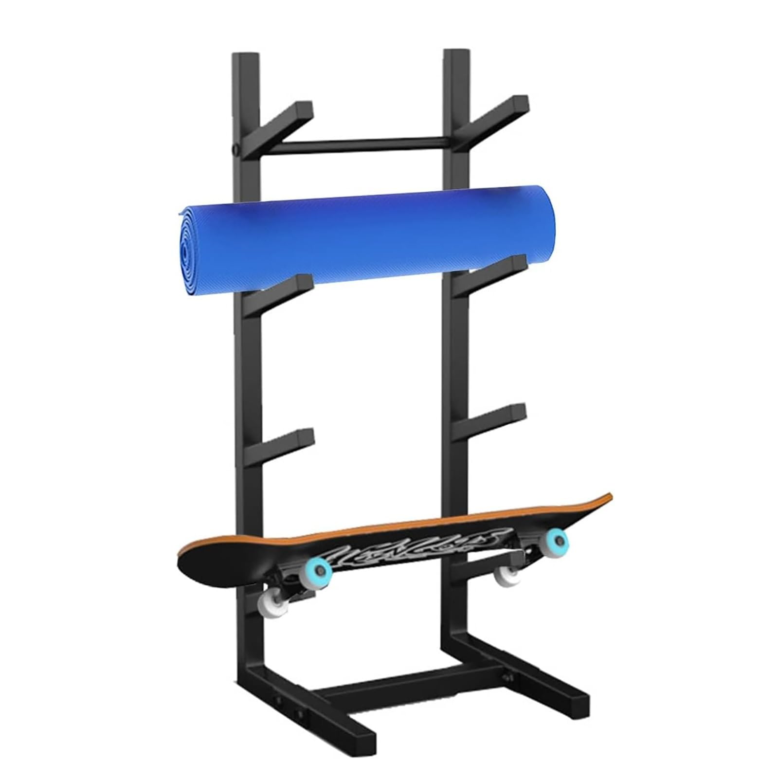 Skateboard-Rack, platzsparende Yogamatten-Aufhänger für Fitnessstudio/Studio, Bodenständer