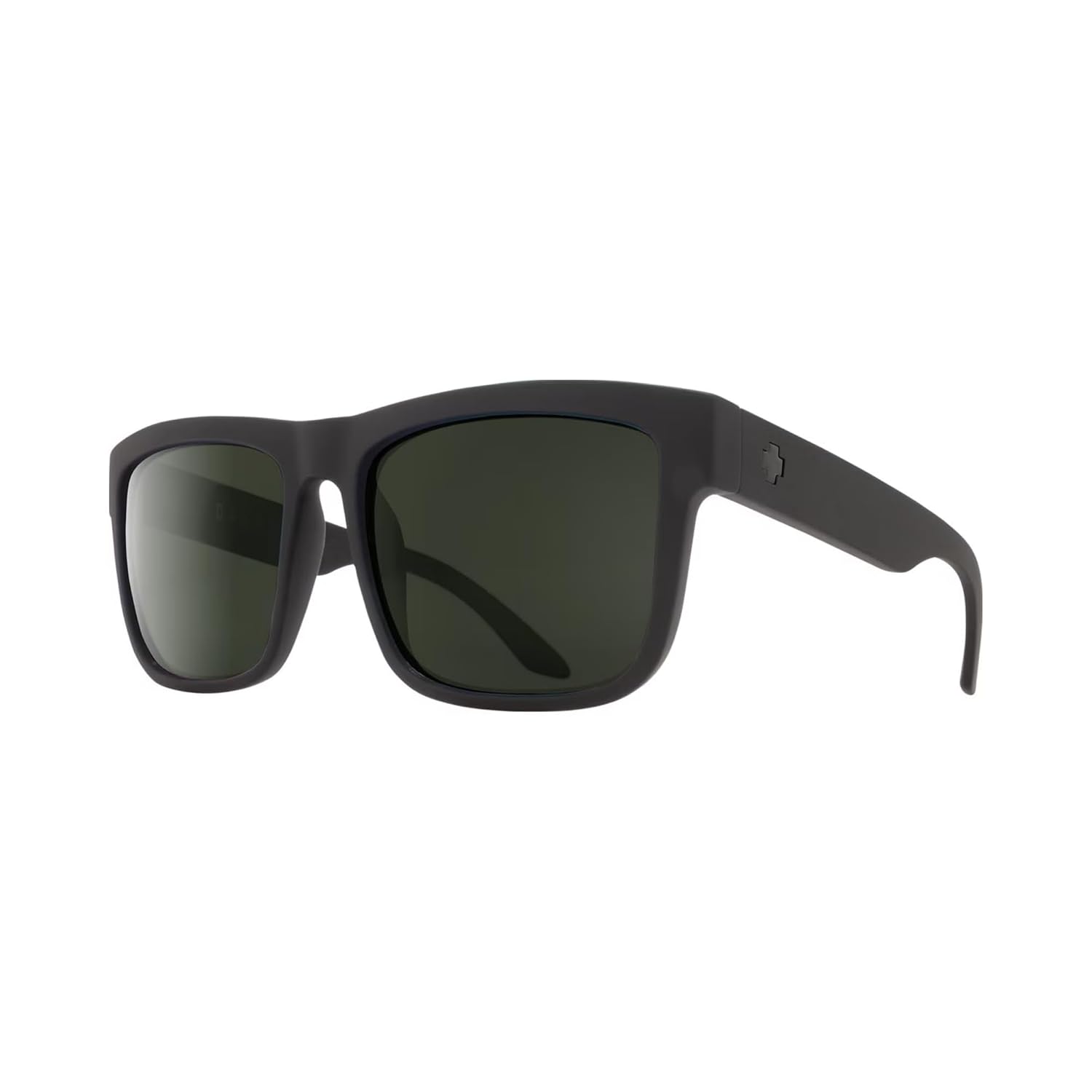 Spy Discord 6800000000021 57MM Matte Black / Gray Green Rectangle Sunglasses for Men + FREE Complimentary Eyewear Kit