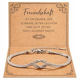 Beste Freundin Geschenke,Geschenk Beste Freundin Geburtstag, Freundschaftsarmband Mit Karte,Geschenke Für Beste Freundin.Ideale Geschenkidee Für Weihnachten,Geburtstag Oder Abschluss,2-Teiliges Set
