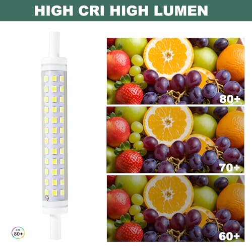 Inajoke R7s Bulb 118mm LED Dimmable Light 9W 3000K J118 Warm White Led Linear Energy Saving Halogen Bulb Double Ended Base Replacement for Ceiling Floodlight Lamp, 2 Pack - Image 4