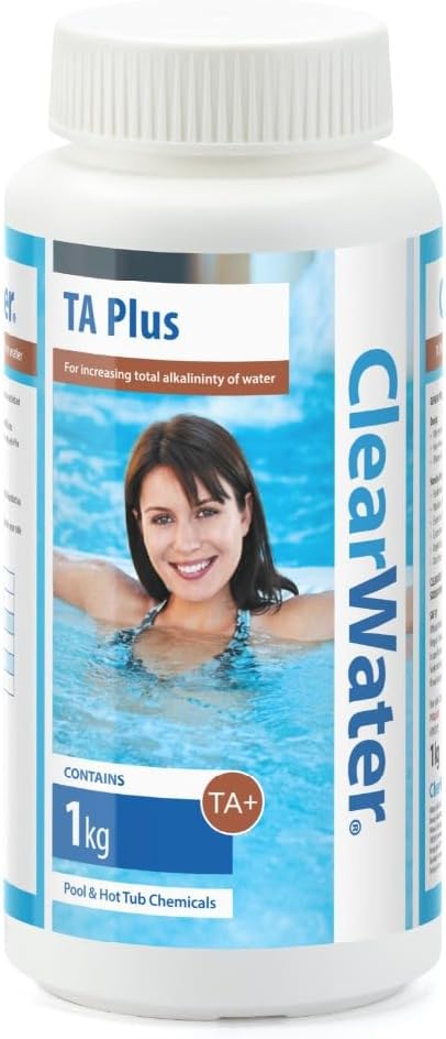 Clearwater TA Plus Alkalinity Increaser for Swimming Pool and Spa Treatment, White, 19.0 cm*9.7 cm*9.7 cm