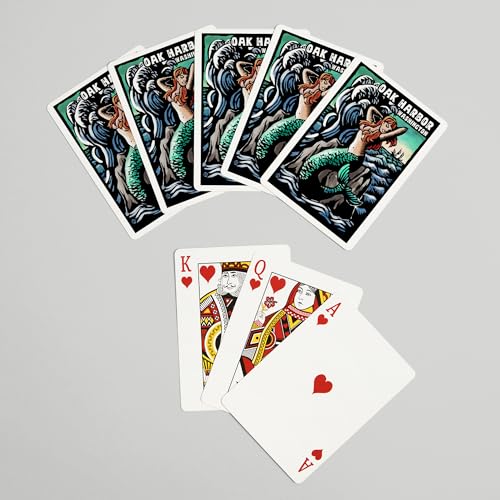 Baraja de Póker Oak Harbor Mermaids 52 cartas miniatura 7