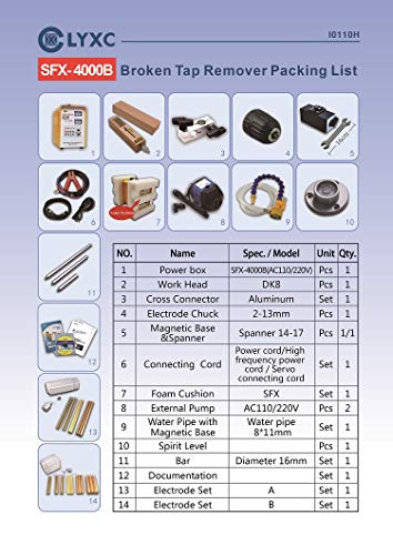 Edm-2000B Portable Edm, Broken Tap Remover, Tap Burner, Tap Disintegrator, Spark Eroder,Depth Setting, Manual Up And Down #TOP7