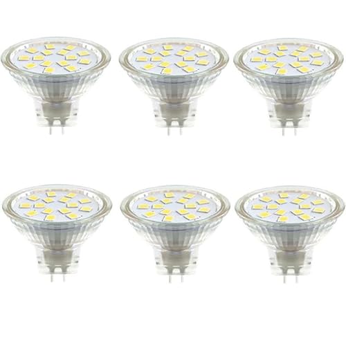 JZLBBC MR11 GU4 LED Lampadine Lampadina LED GU4 Spot 220V MR11 5W Faretto LED Da Incasso MR11 Per Illuminazione Da Incasso Su Binario Bianco Caldo,Bianco Caldo,3W-6Pc