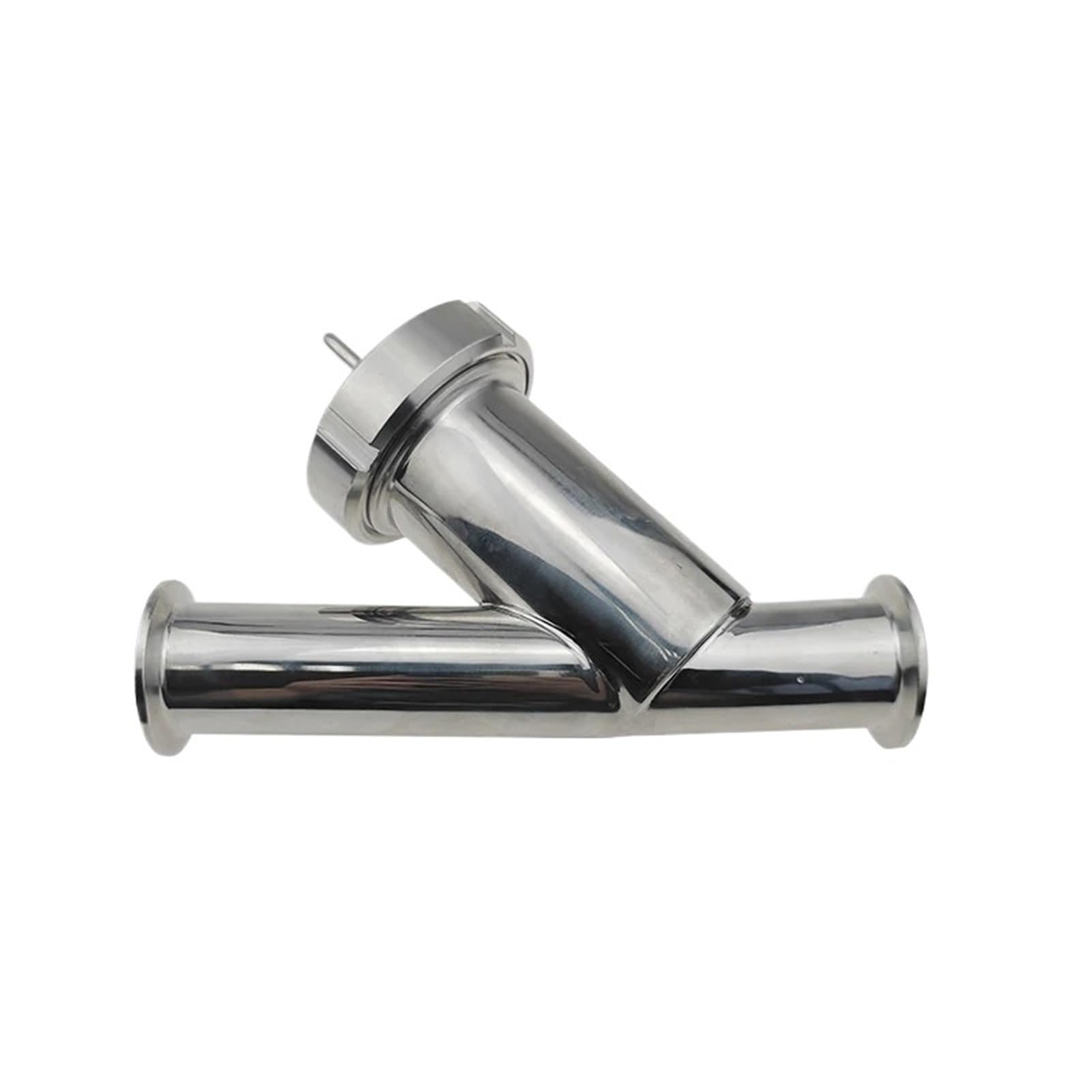 Filtre à tamis en Y sanitaire en acier inoxydable avec connexion Tri-Clamp 50,5 mm