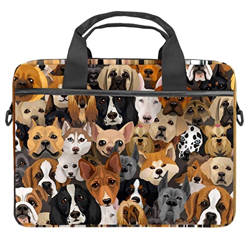 Sac bandoulière ordinateur 14,5 pouces Dogs Collection à motifs