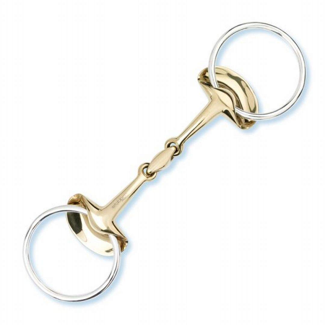 Stübben 2262 Golden Wings Snaffle Bit podwójnie uszkodzony