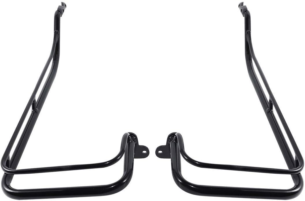 Green-L Rear Saddlebag Guard Twin Rail Support Bracket Fit for Harley Touring Models 2009-2013