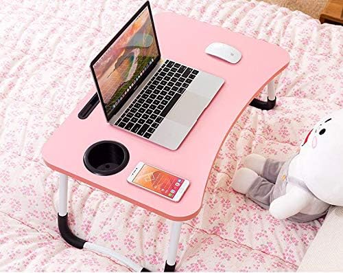 Laptop Desk Portable Laptop Bed Tray Table Notebook Stand Reading Holder with Foldable Legs Cup Slot for Bed/Couch/Sofa Black (Green) image 3