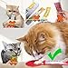 Hey Jumi 2pcs Cat Strip Feeder Spoon, Happy Spoon for Cats, Cat Lickable Squeezable Creamy Treat, Cat Wet Treats Dispense Spoon, Cat Treat Spoon Squeeze, Gift for Pet (Red&Green)