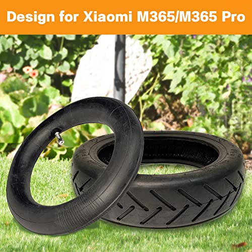 Soviny 8.5 Inch Tire & Inner Tubes Compatible For Xiaomi M365/Pro/Gotrax Electric Scooter Tires Rubber Vibration Dampers Air Filled Tires Replacement Spare Accessory 8 1/2 X2 Tyre & Air Inner Tube Set #TOP2
