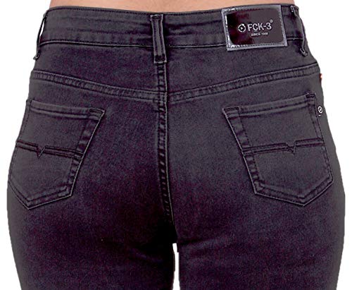 Image of FCK-3 Stretchable Denim Pencil Fit Regular Fit High Waist Jeans for Women
