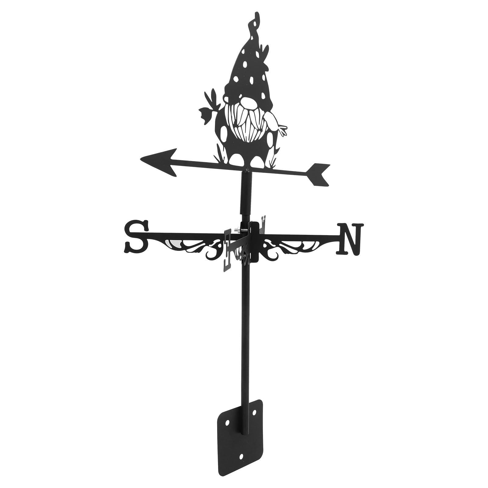 Girouette de jardin GNOME en fer noir DECHOUS pour direction du vent