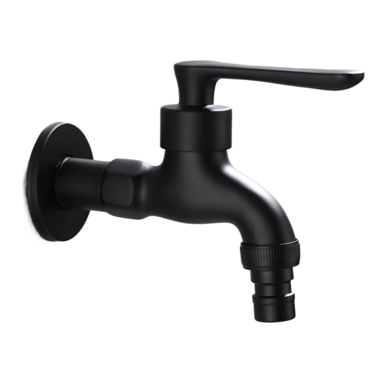 Wwpmnqd Color2 Taps Black Single Cold Tap Wall Mounted Washing Machine Bibcock Faucet Garden Mop Pool For Garden(Color2)
