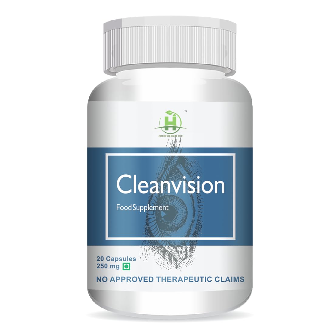 Healthy Nutrition - Just for the Health of it Cleanvision Complete Eye Health Formula | Supports Good Vision and Macular Health with Lutein (20 Capsules)