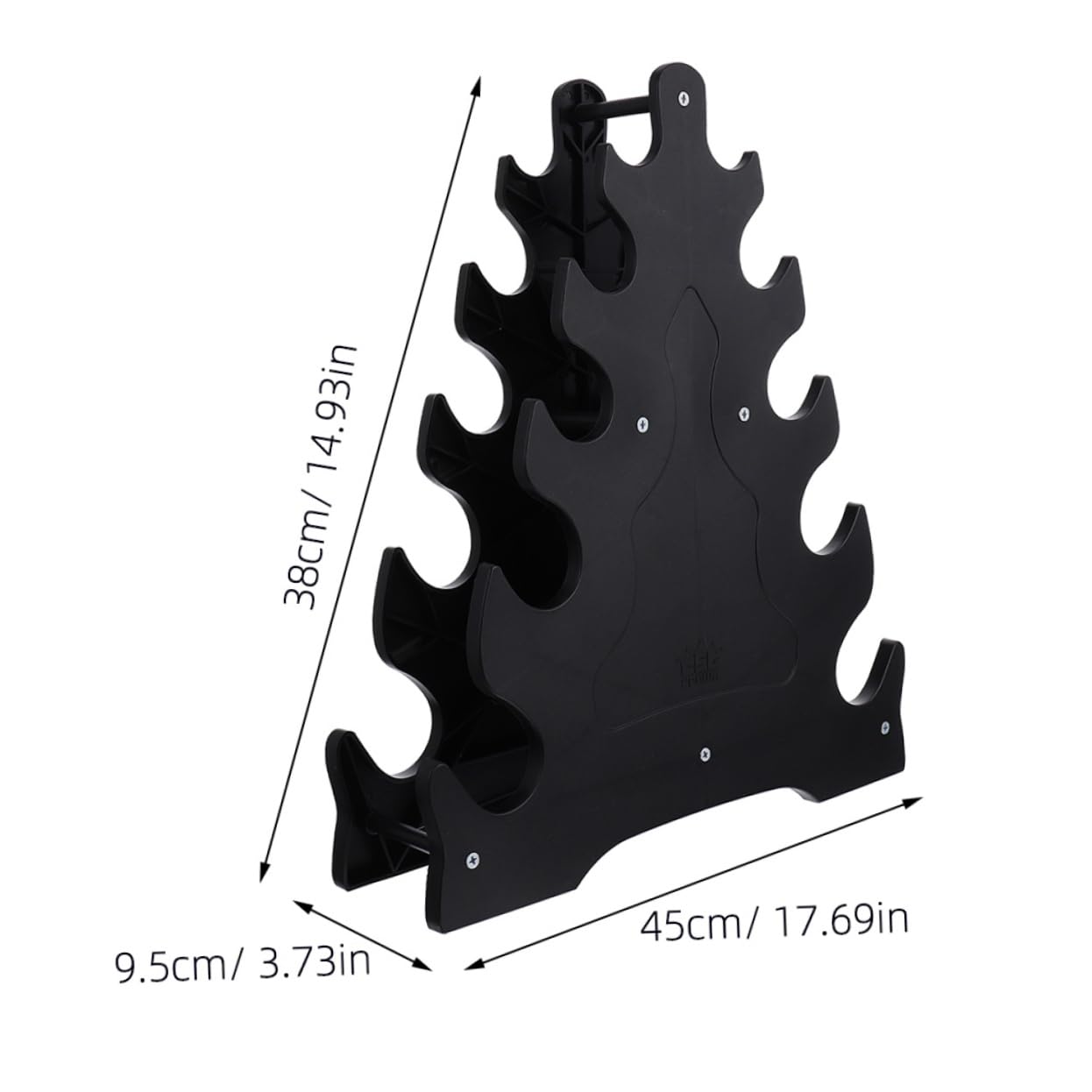 BESTonZON 2Pcs Dumbbell Storage Rack Heavy Duty Dumbbell Holder for Home Gym Organizer Stylish Design Prevents Rolling and Damage