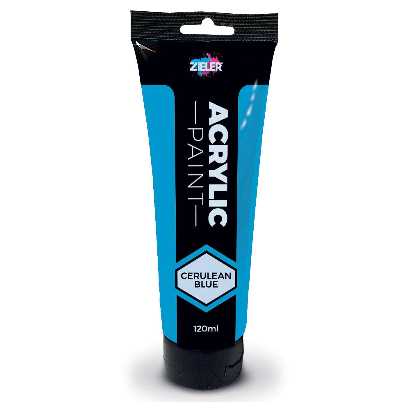 Zieler Cerulean Blue Acrylic Paint | 120ml Easy Squeeze Tube