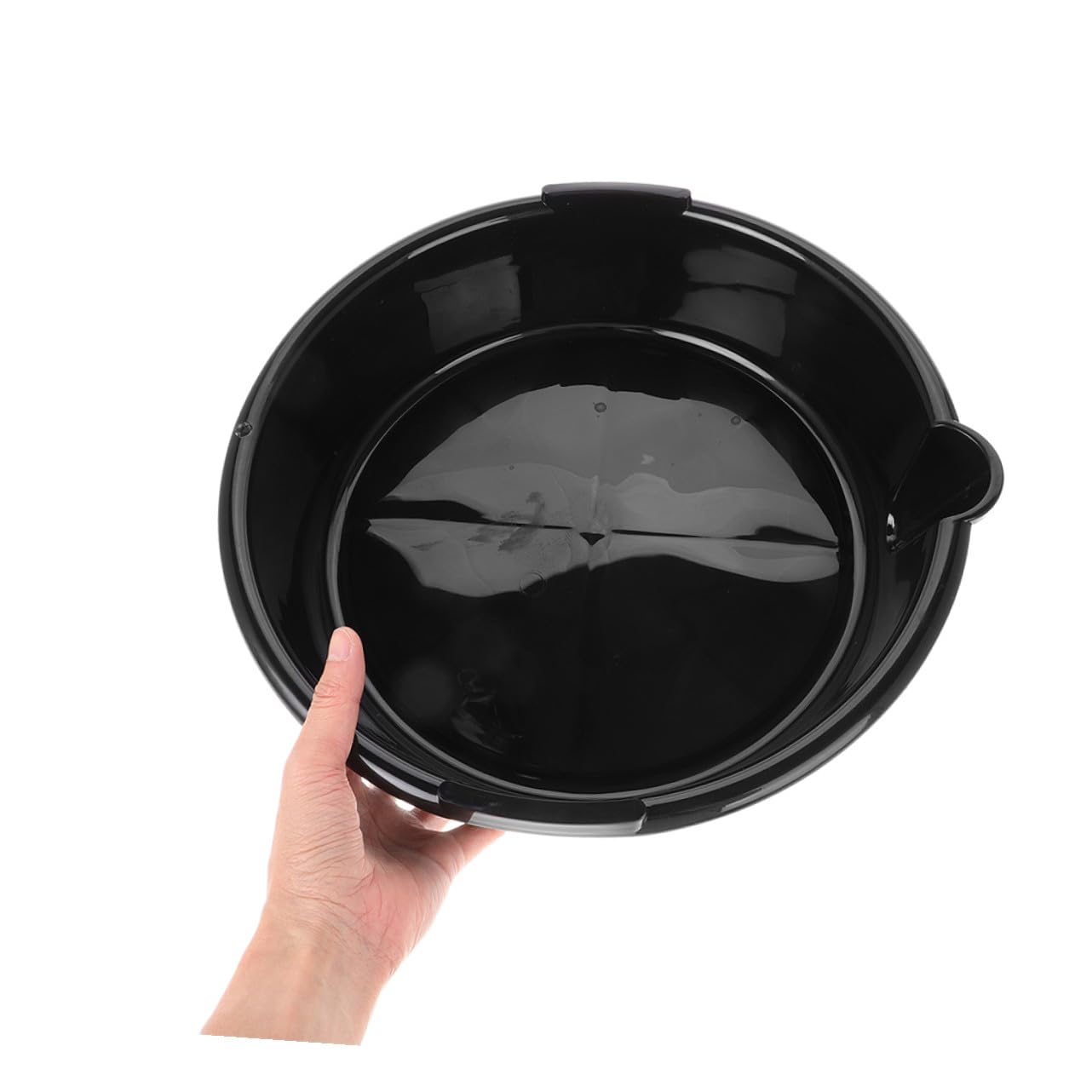 VALICLUD Bac de Vidange D’Huile en Plastique Noir, Lot de 2 Pièces