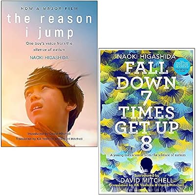 Reason i jump and fall down seven times get up eight 2 books collection set - one boy's voice from the silence of autism