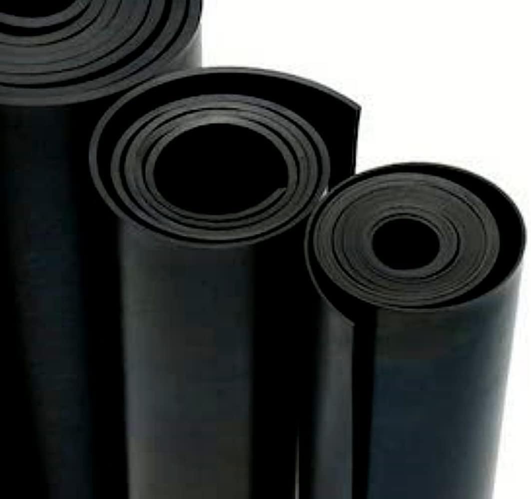 Mugar- Revestimiento de Caucho Antideslizante Negro Liso- Planchas de Goma SBR Negra Antideslizante, Aislante y Resistente- por Rollos y Metro Lineal (SBR 3mm, 1,40m Ancho Metro Lineal)