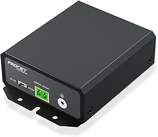 Industrial Gigabit POE Splitter with DC12V/DC24V/ POE 24V Output, Wide Voltage Input, IEEE802.3af/at POE to DC Power Supply for Security Cameras, Wireless AP, Access Control Systems