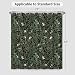 NAEMBCU Botanical Shower Curtain with Hooks - Victorian Forest Floral Print on Dark Green Background, Waterproof Fabric Bath Tub Curtain for Cottagecore Moody Bathroom Decor, 71x74 Inches