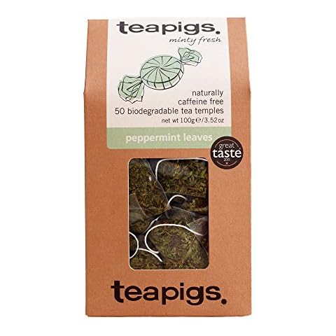 Tea Pigs Peppermint Herbal Tea Bags Made With Whole Leaves (1 Pack of 50 Teabags) Cover